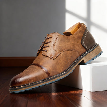 Milo | Classic Cap-Toe Derby Shoes