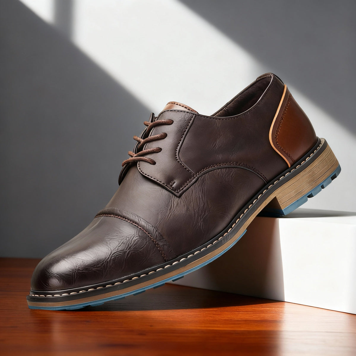 Milo | Classic Cap-Toe Derby Shoes