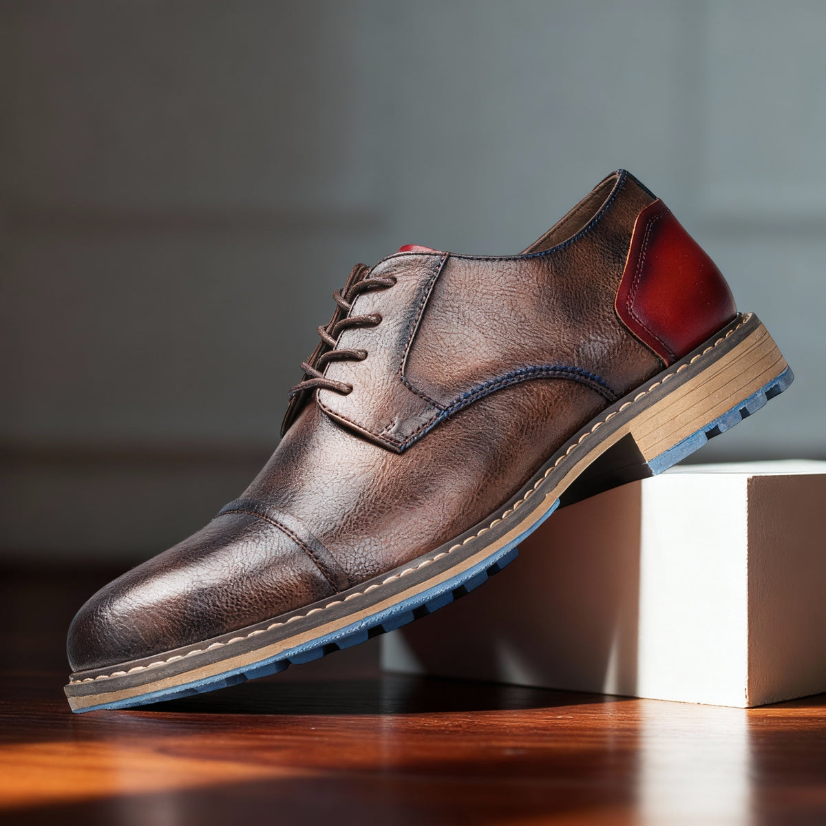 Milo | Classic Cap-Toe Derby Shoes