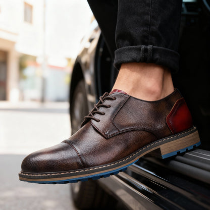Milo | Classic Cap-Toe Derby Shoes