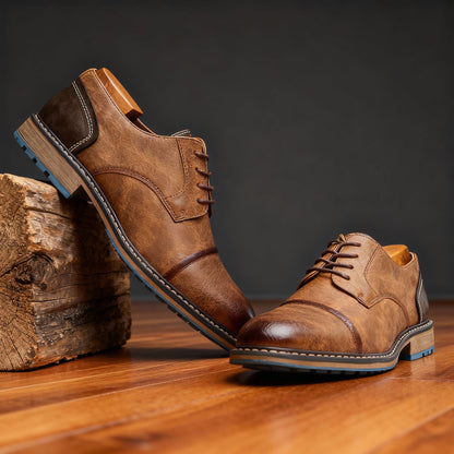 Milo | Classic Cap-Toe Derby Shoes