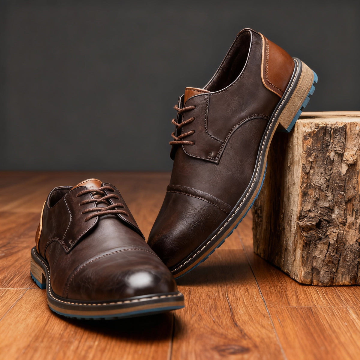 Milo | Classic Cap-Toe Derby Shoes