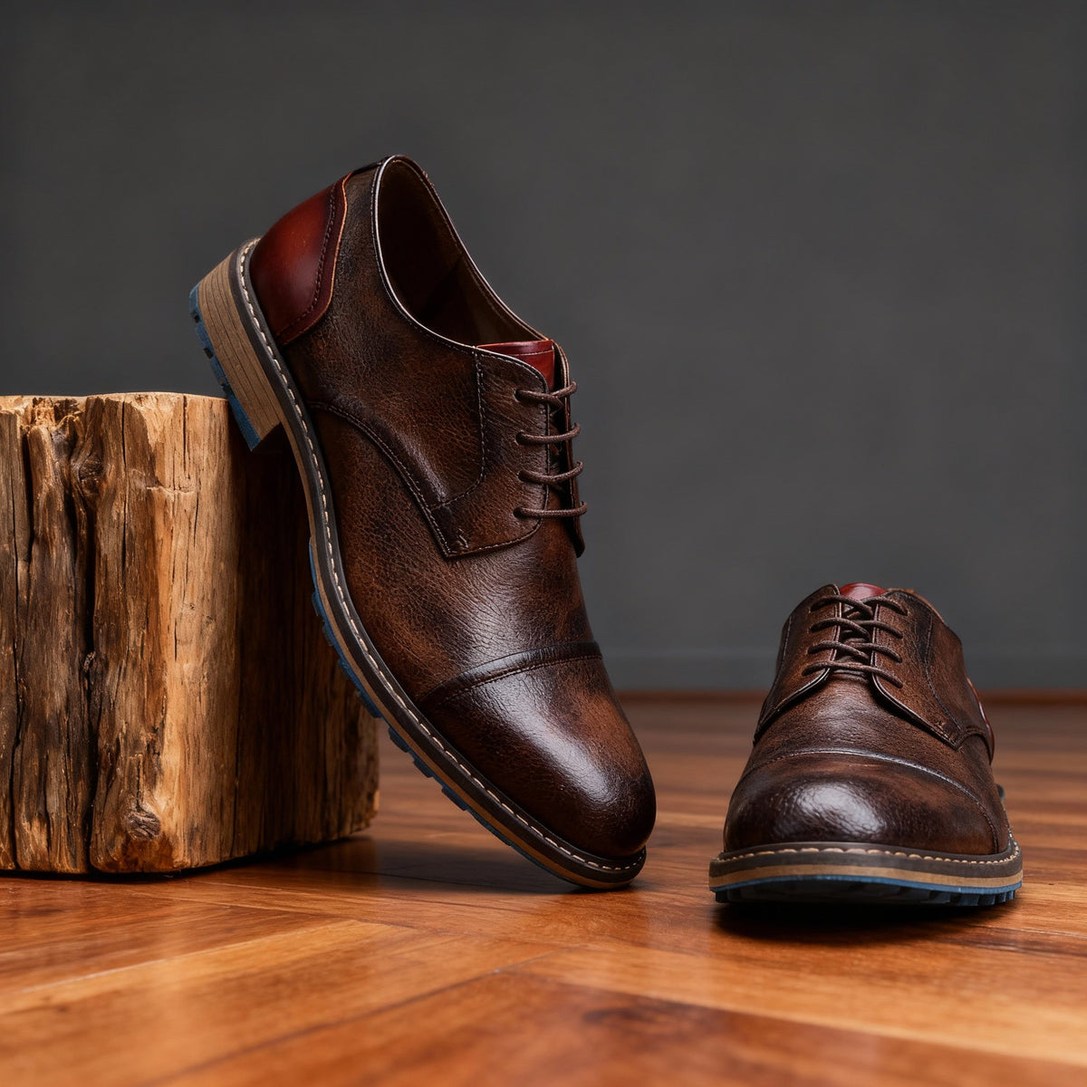 Milo | Classic Cap-Toe Derby Shoes