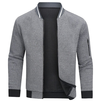 Darrell | Men's Quilted Bomber Jacket with Zip-Up Front
