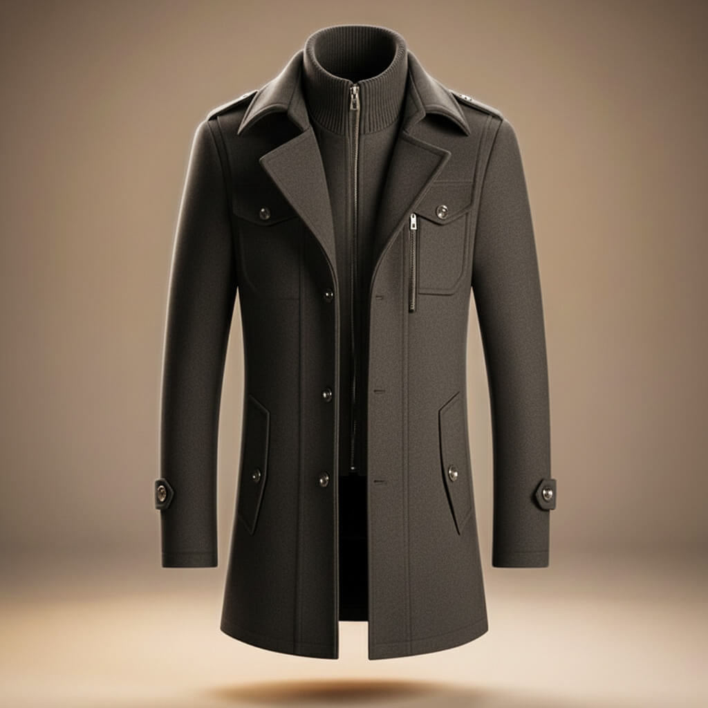 Callum | Pure Virgin Wool Coat for Winter