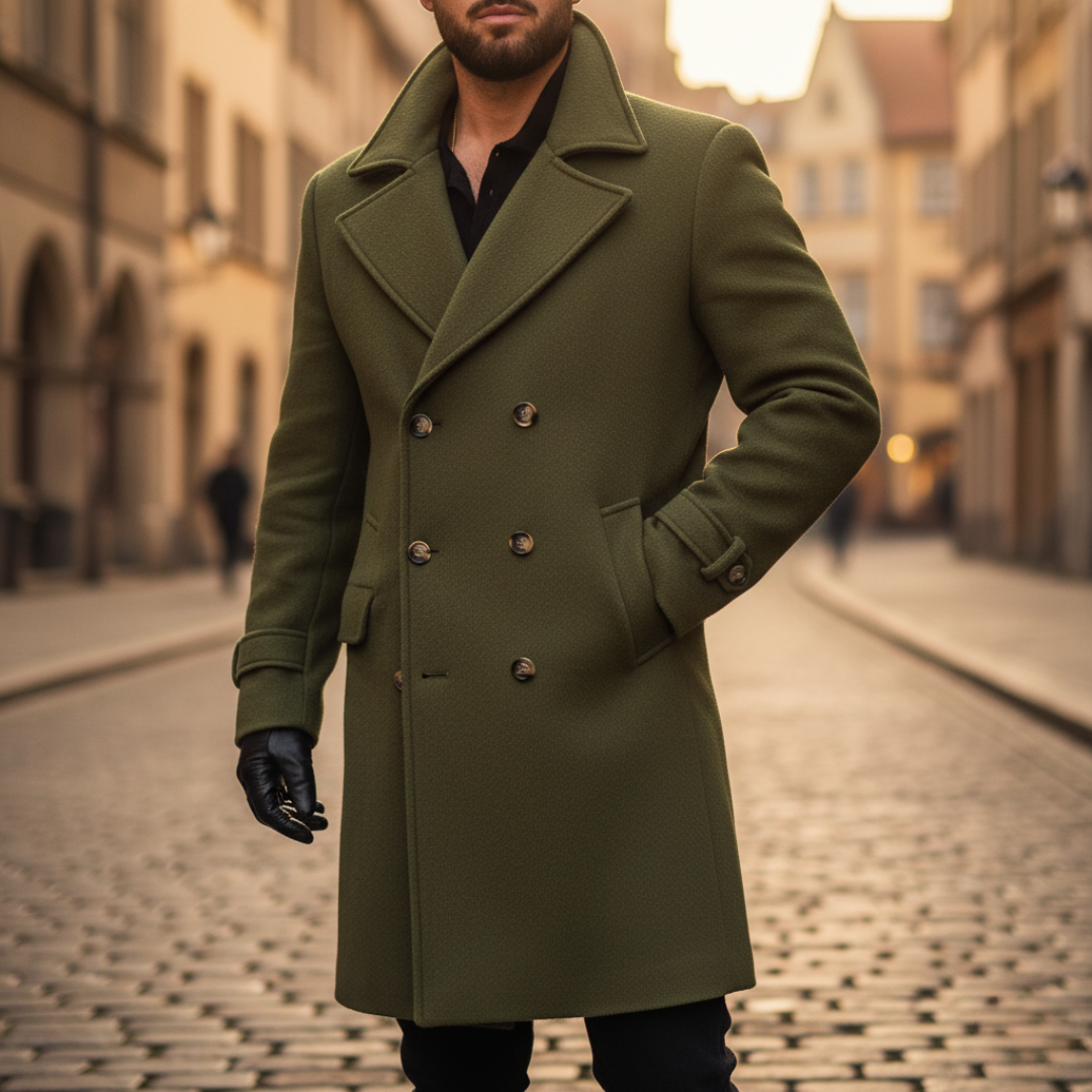 Kai | Men's Classic Wool Coat for Winter