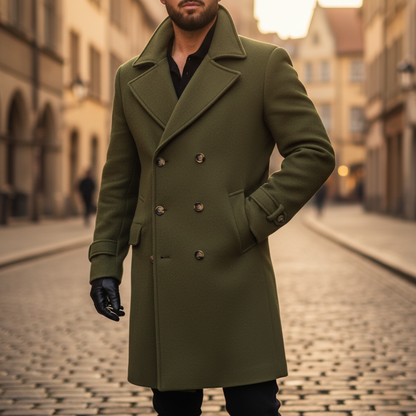 Kai | Men's Classic Wool Coat for Winter