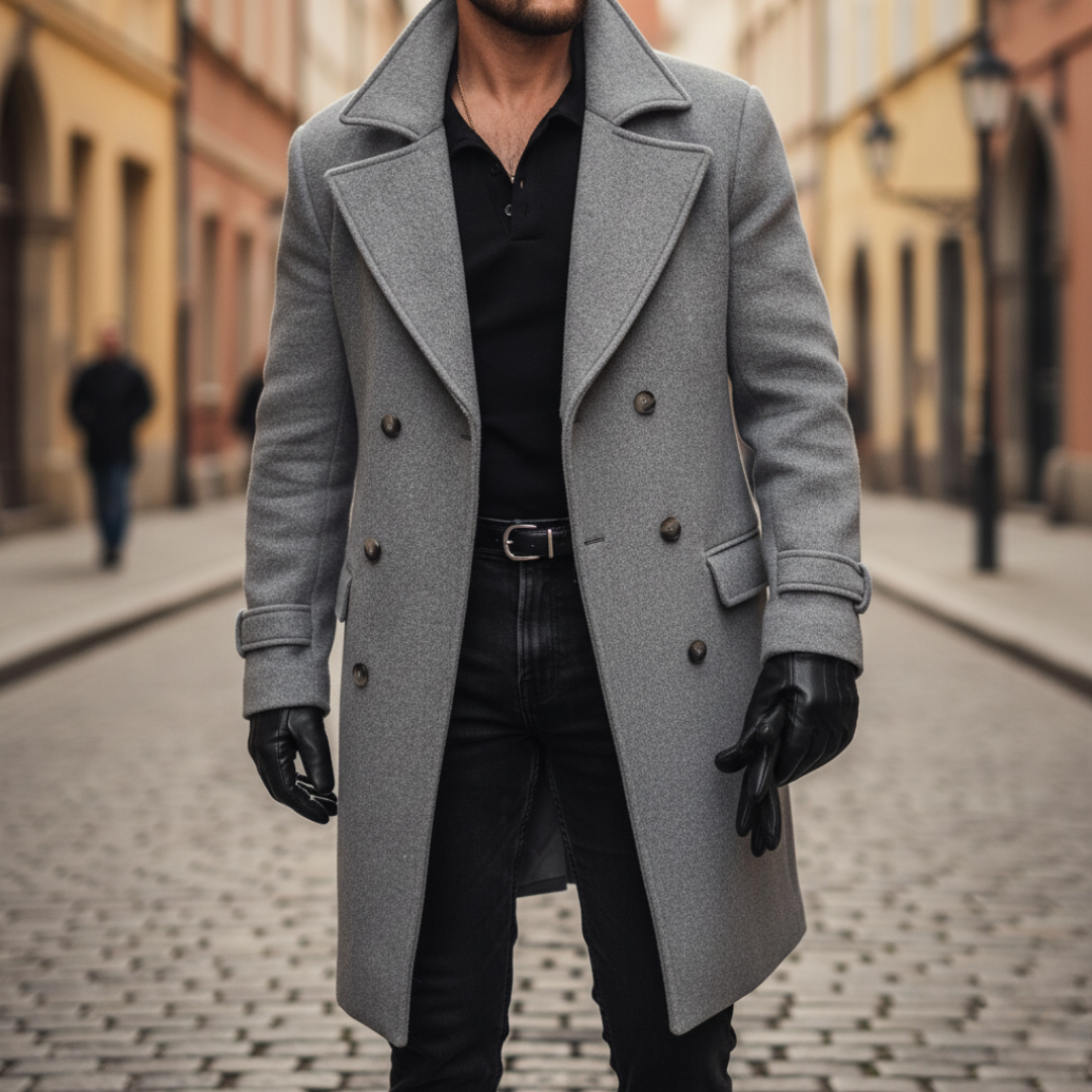 Kai | Men's Classic Wool Coat for Winter