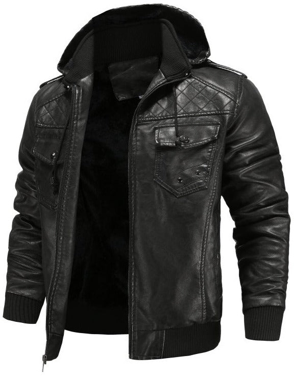 Dorian | Men's Stylish Hooded Bomber Jacket