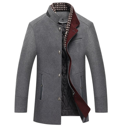 Alfie | Men's Stylish Coat with Removable Collar
