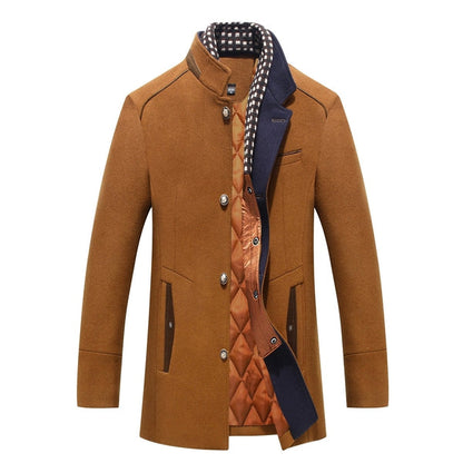 Alfie | Men's Stylish Coat with Removable Collar