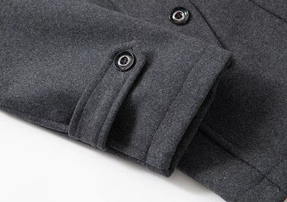 Elliot | Men's Long Button-Up Winter Jacket