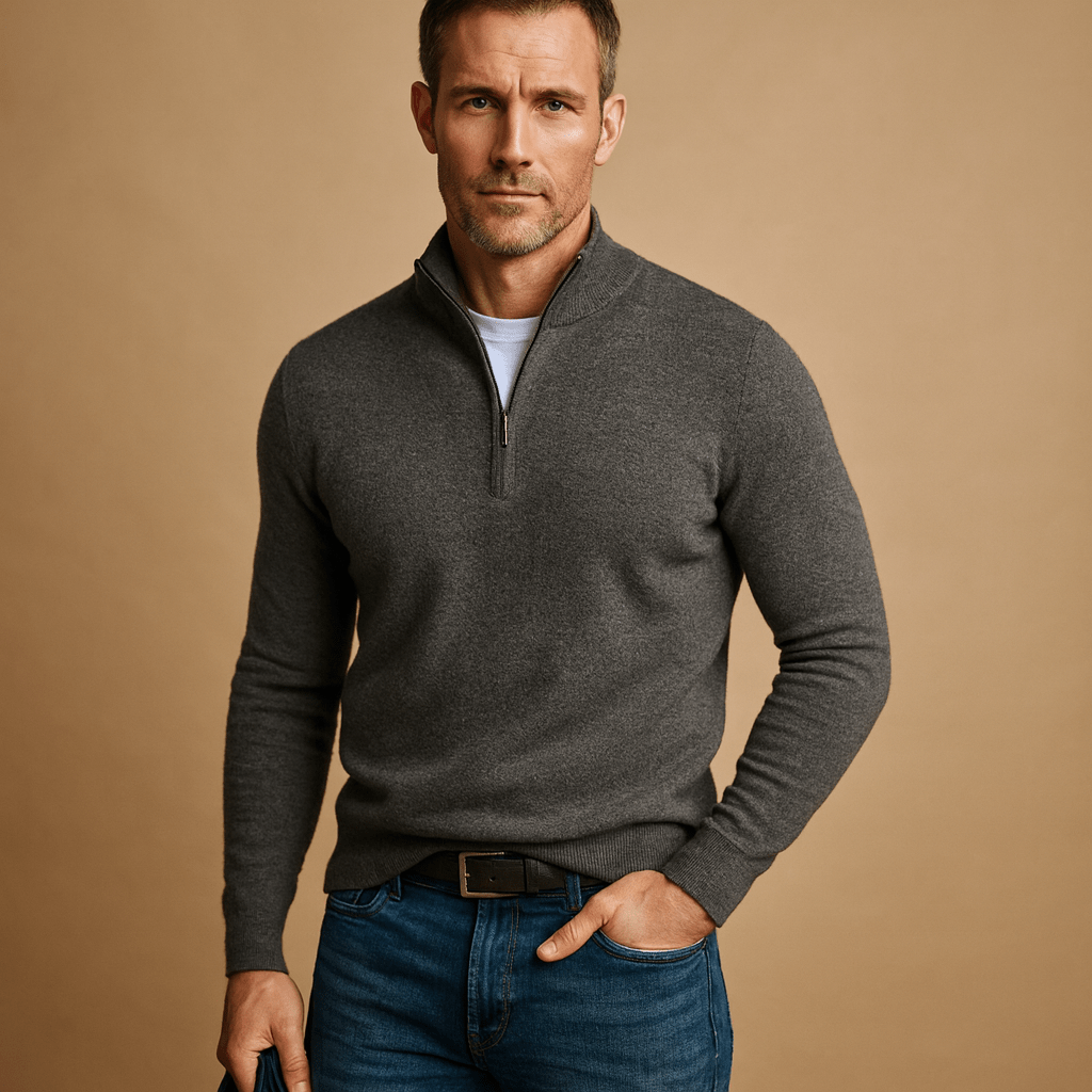 Victor | Men's Cosy Half-Zip Jumper for Winter