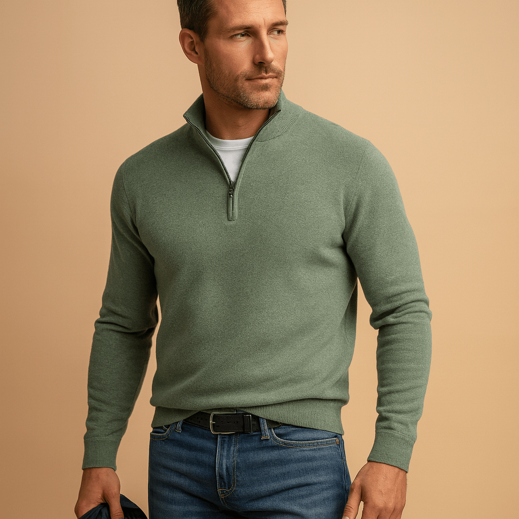 Victor | Men's Cosy Half-Zip Jumper for Winter
