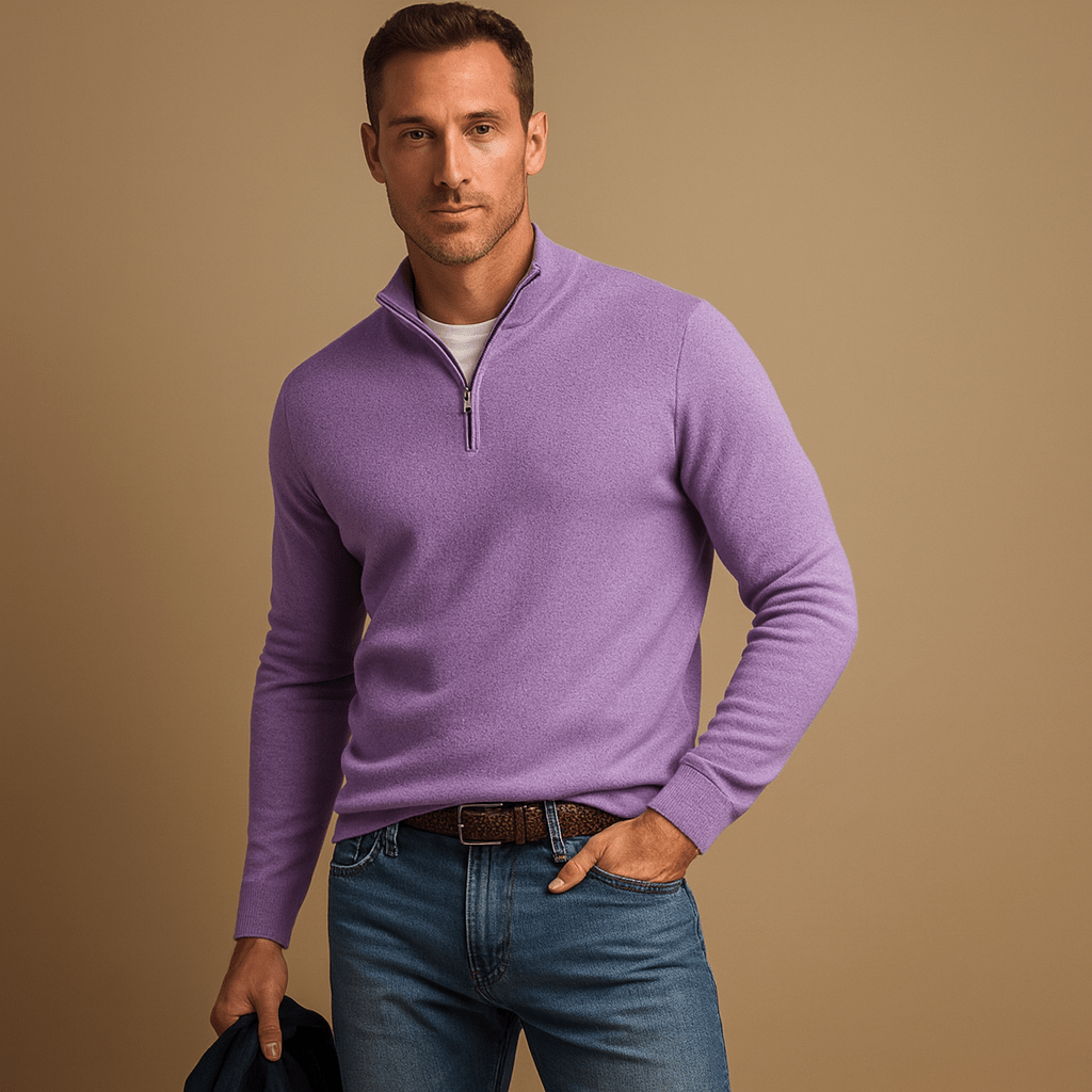 Victor | Men's Cosy Half-Zip Jumper for Winter