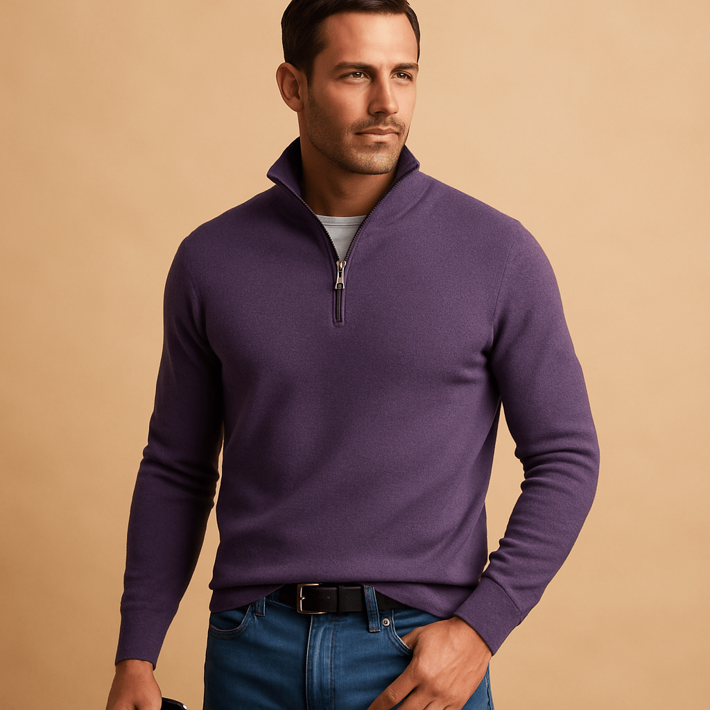 Victor | Men's Cosy Half-Zip Jumper for Winter