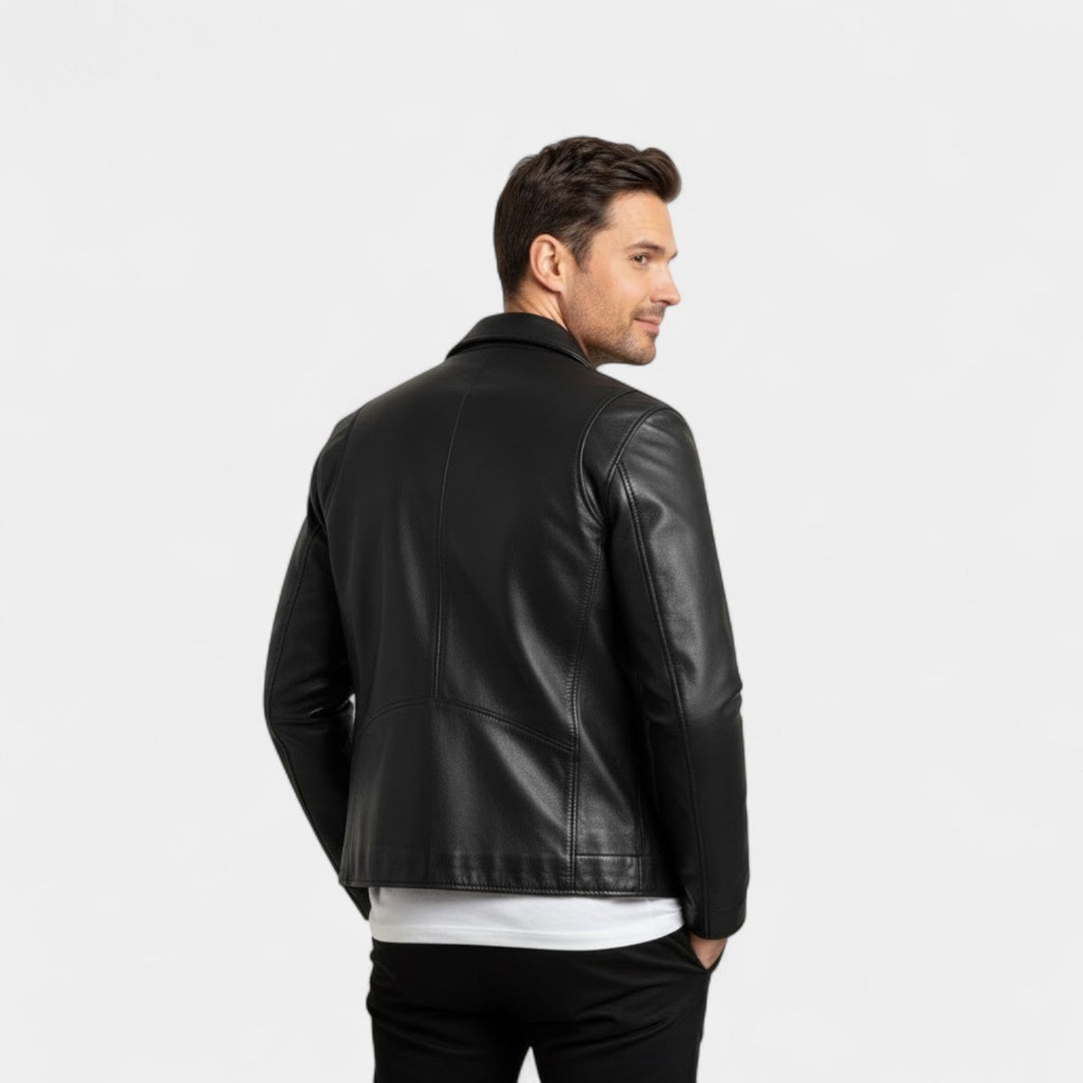 Reuben | Men's Premium PU Zip-Up Jacket