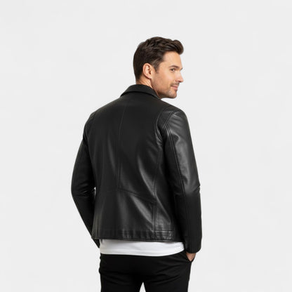 Reuben | Men's Premium PU Zip-Up Jacket