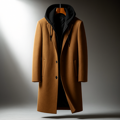 Sam | Men's Premium Wool Hooded Coat for Winter