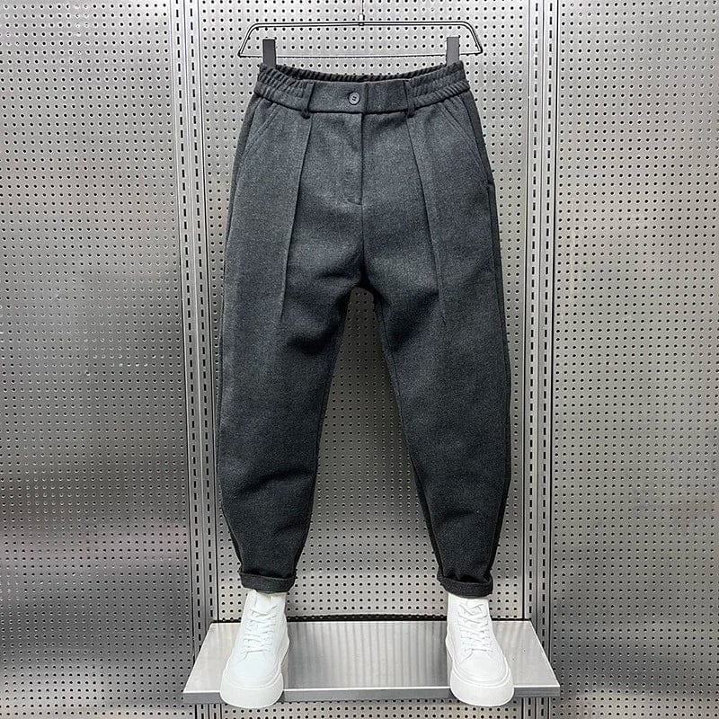 Alfie | Men's Tapered Wool-Blend Trousers