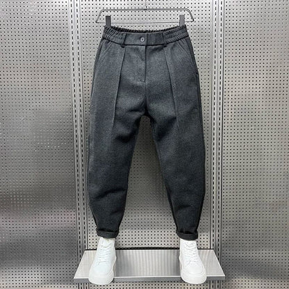 Alfie | Men's Tapered Wool-Blend Trousers