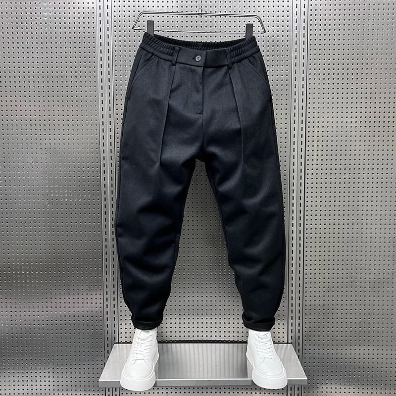 Alfie | Men's Tapered Wool-Blend Trousers