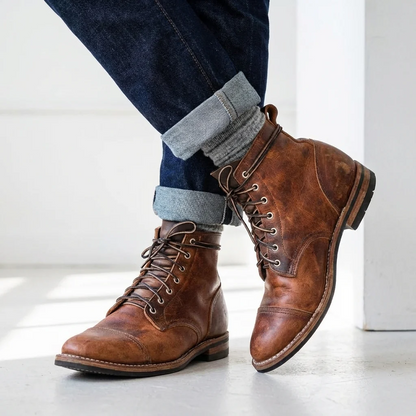 Lewis | Men's Velcro Ankle Boots