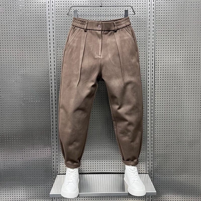 Alfie | Men's Tapered Wool-Blend Trousers