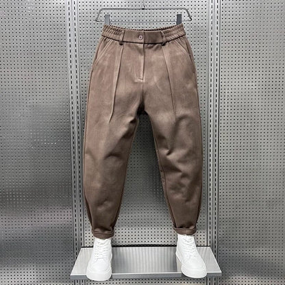 Alfie | Men's Tapered Wool-Blend Trousers