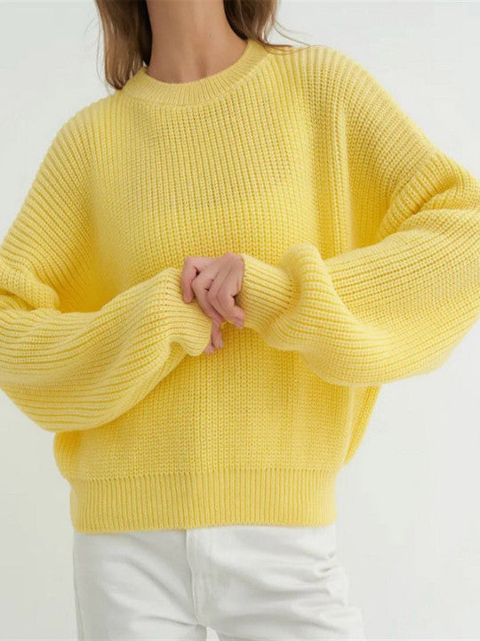 Cindy | Women's Cosy Textured Crewneck Jumper for Winter