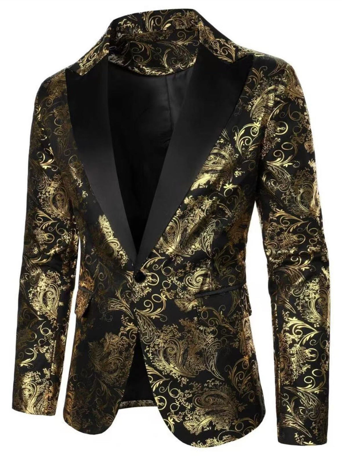 Elegant Jacquard Blazer