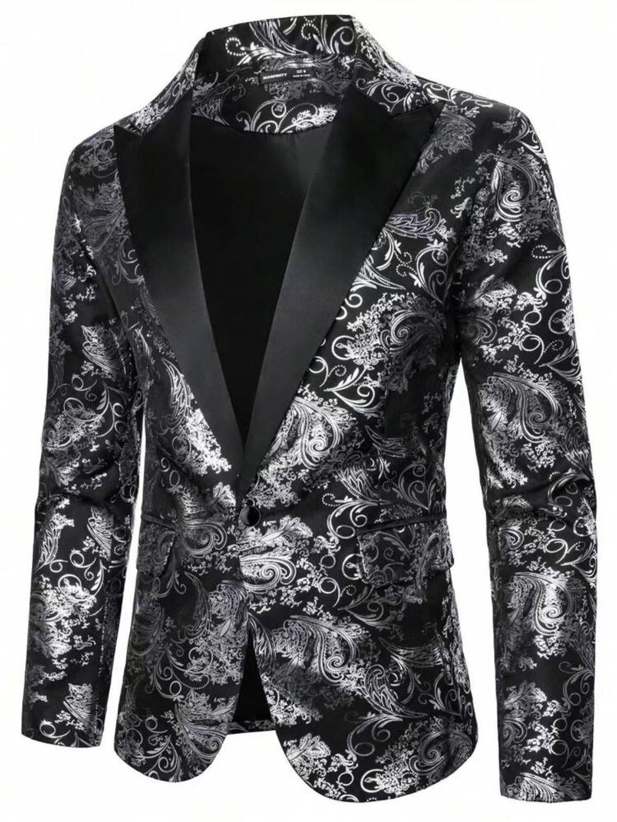 Elegant Jacquard Blazer