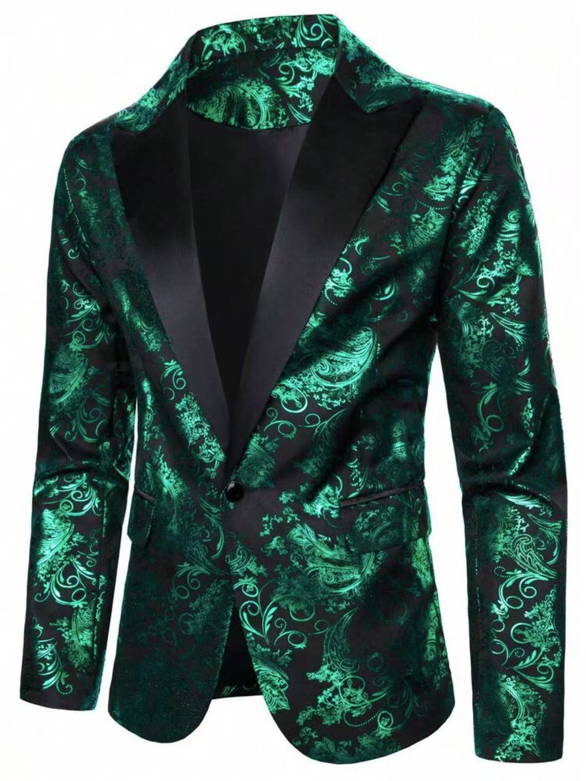 Elegant Jacquard Blazer