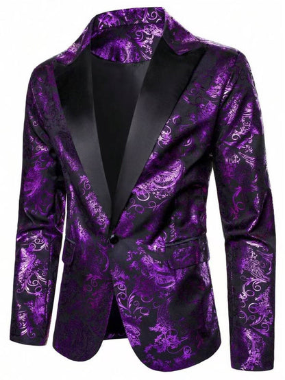 Elegant Jacquard Blazer