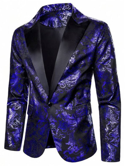 Elegant Jacquard Blazer