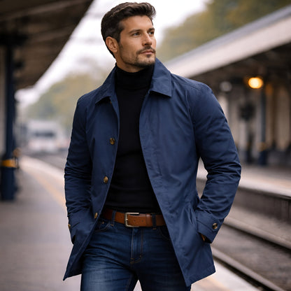 Edward | Men's Tailored Structured Coat for Winter