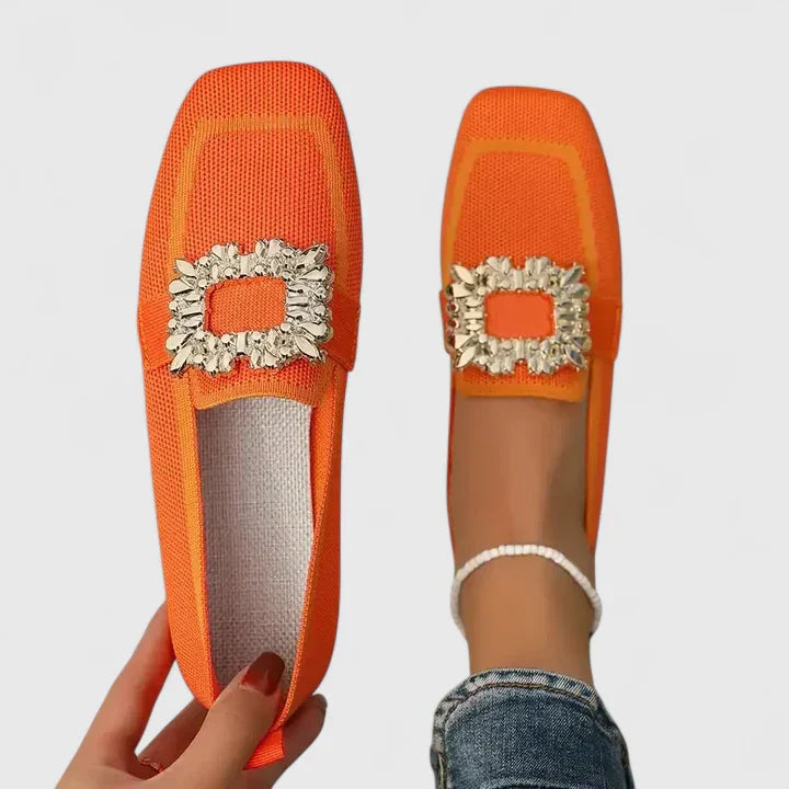 Shannon | Women's Embellished Square-Toe Loafers
