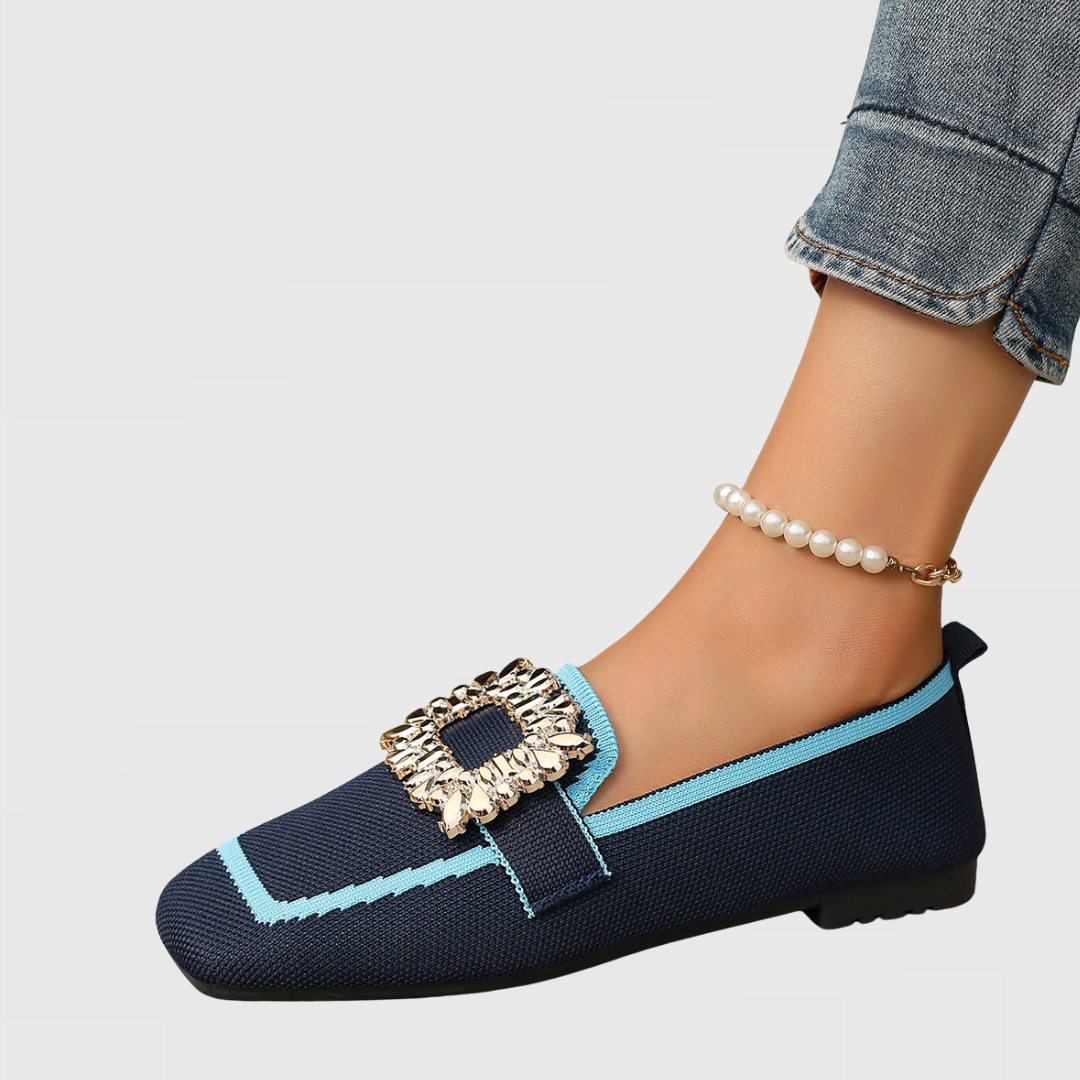 Shannon | Women's Embellished Square-Toe Loafers