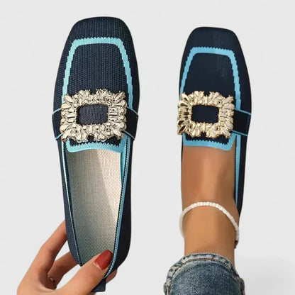 Shannon | Women's Embellished Square-Toe Loafers