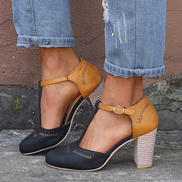 Alicia | Women's Elegant T-Strap Heels