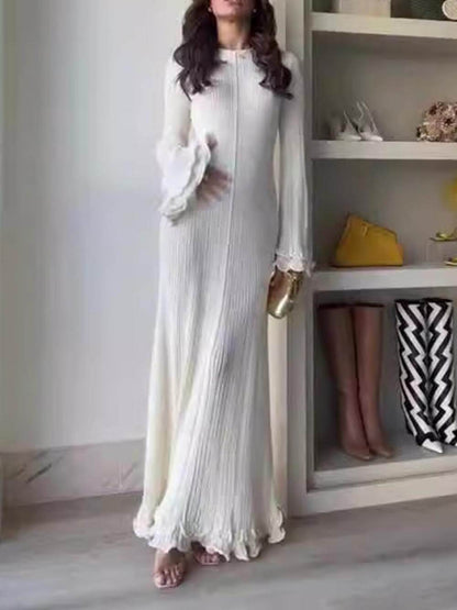 Yasmin | Women's Elegant Knitted Maxi Dress