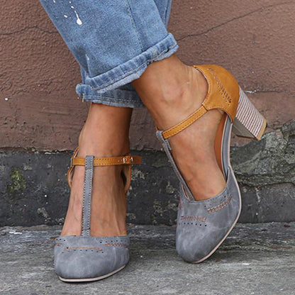 Alicia | Women's Elegant T-Strap Heels