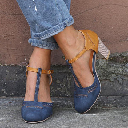 Alicia | Women's Elegant T-Strap Heels