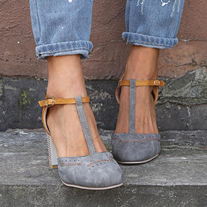 Alicia | Women's Elegant T-Strap Heels