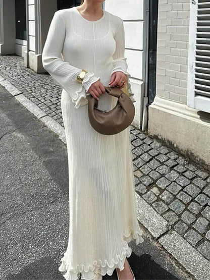 Yasmin | Women's Elegant Knitted Maxi Dress