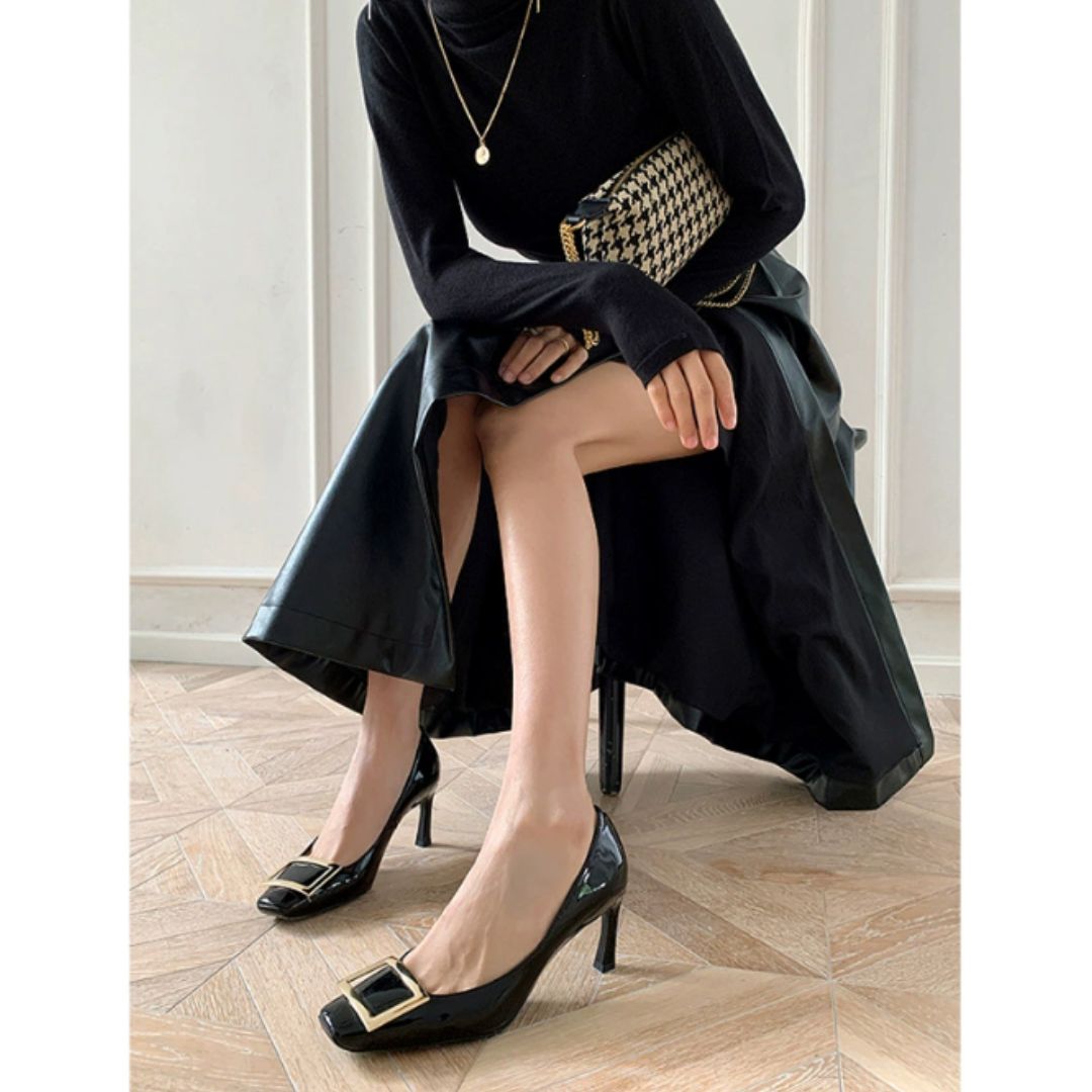 Lori | Women's Elegant Orthopedic Square-Toe Heels