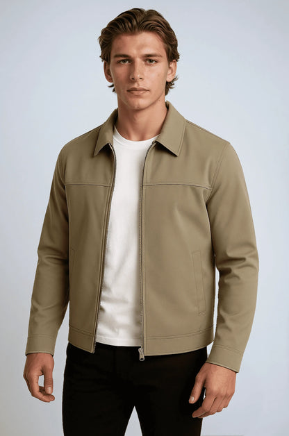 Unisex Khaki Casual Jacket