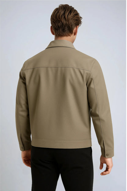 Unisex Khaki Casual Jacket