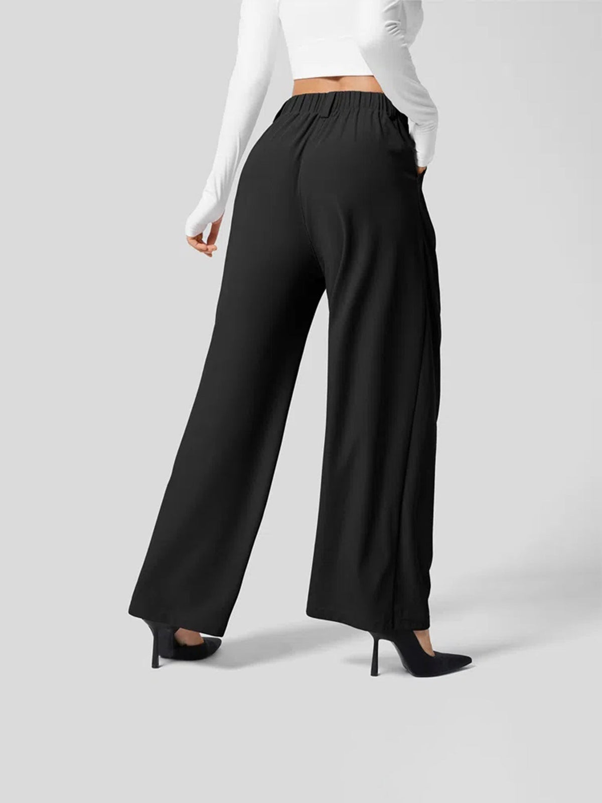 Kimberly | Women's Elegant High-Waisted Pleated Trousers