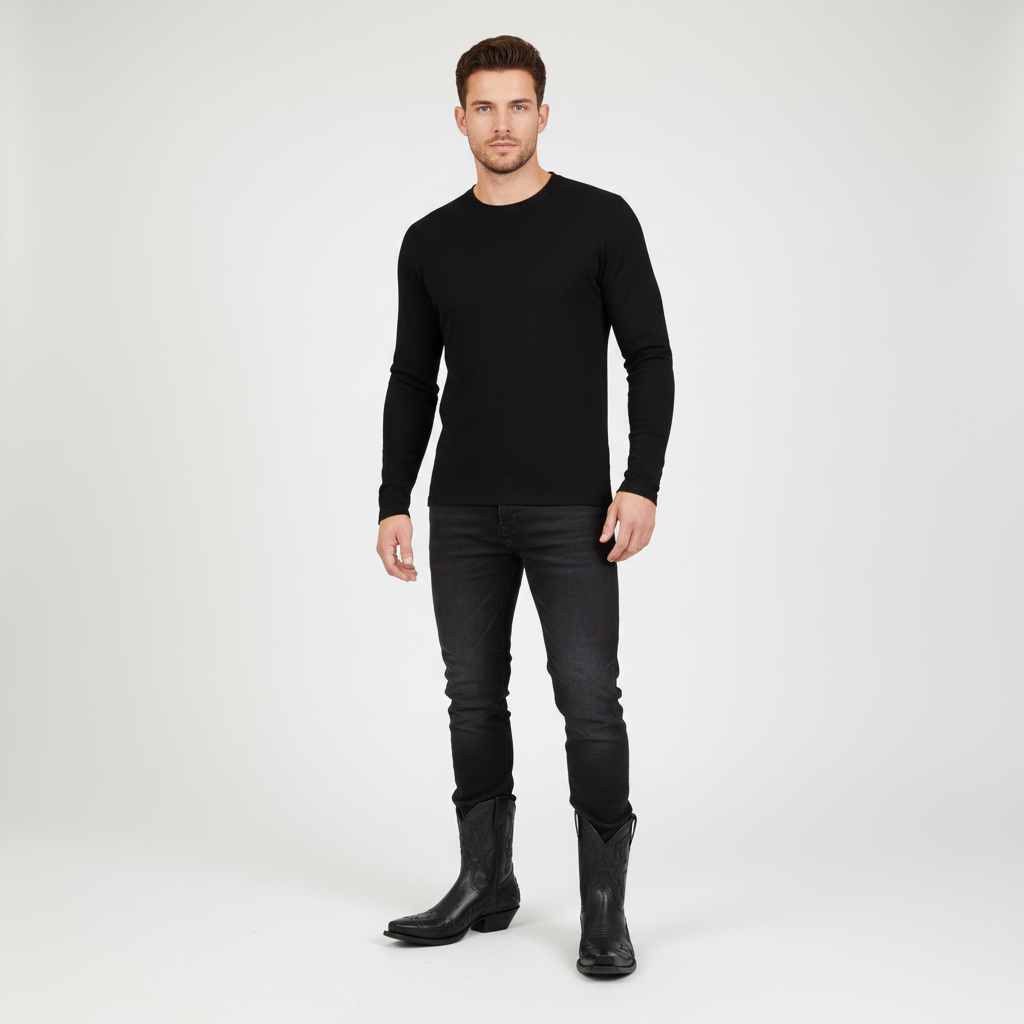 Premium Leather Cowboy Boots